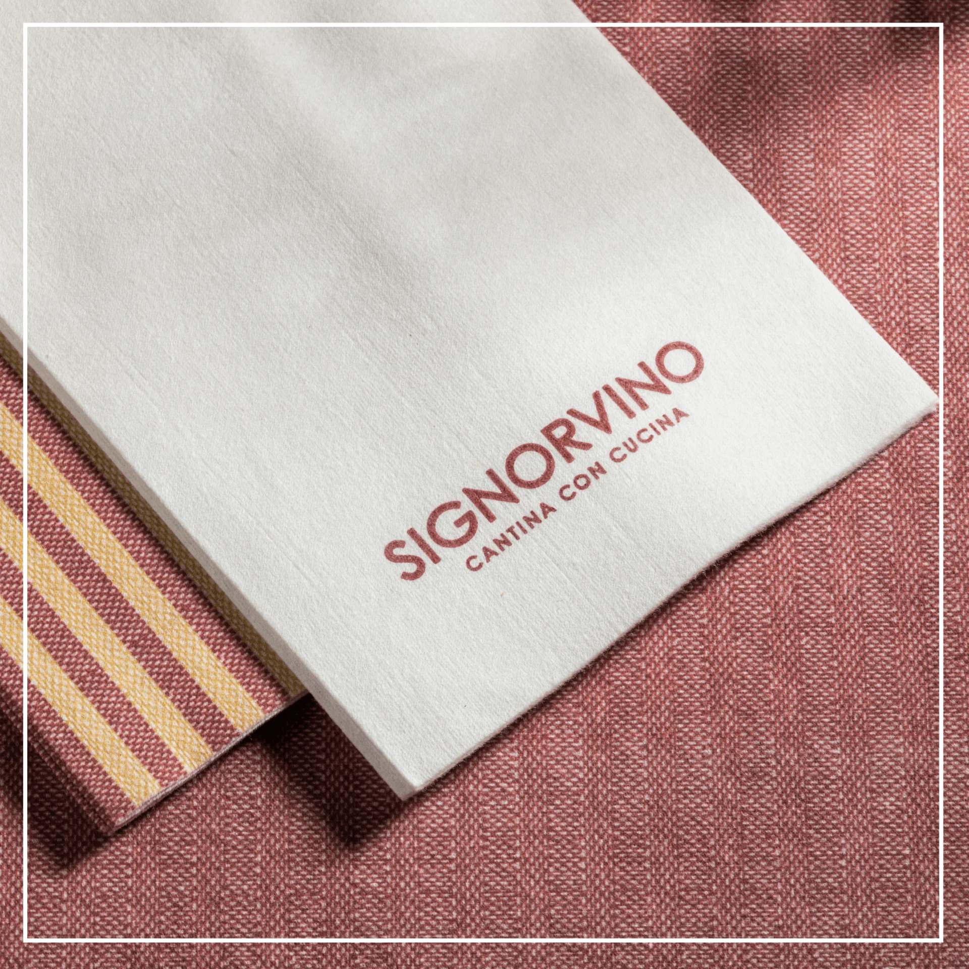 Tovaglioli personalizzati Signorvino